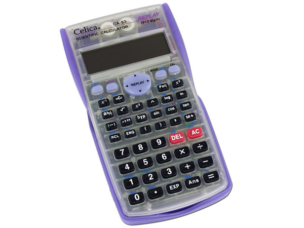 Calculadora Científica Celica, 240 funciones, 10+2 digitos y display de 2 lineas.
