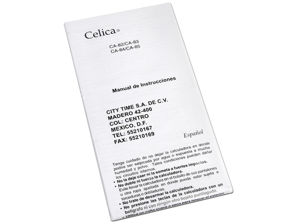 Calculadora Científica Celica, 240 funciones, 10+2 digitos y display de 2 lineas.