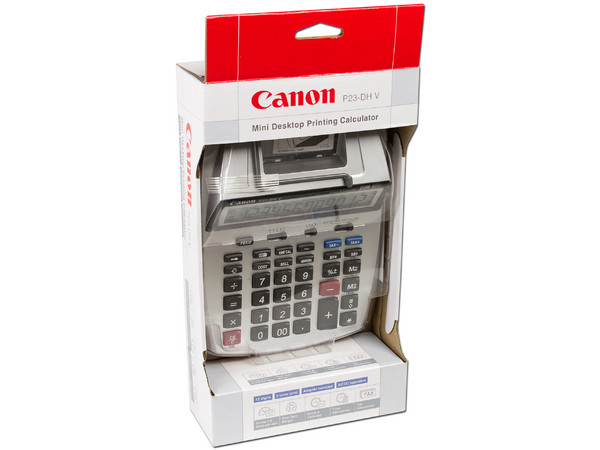 Calculadora Canon P23-DH V 12 Dígitos con Impresora a 2 Colores. 