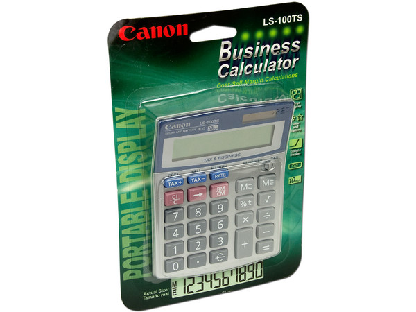 Calculadora Canon LS100TS Business Calculator 10 dígitos.