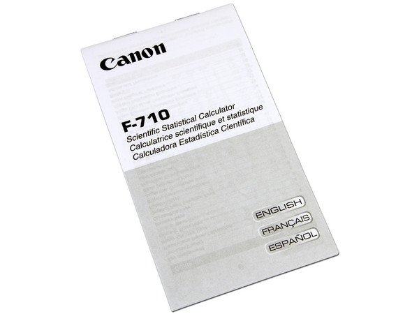 Calculadora Científica Canon F-710, 38 fórmulas, 139 funciones científicas y estadísticas.
