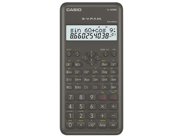 Calculadora Científica Casio, 240 funciones. Pantalla de 2 líneas.