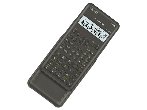 Calculadora Científica Casio FX-82MS-2, 240 Funciones, 2 Líneas De Visualización, SVPAM, Para Primaria y Secundaria, Color Negro.