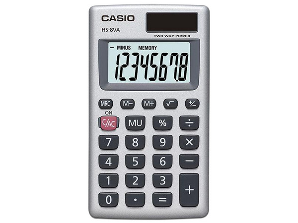 Calculadora Básica Casio HS-8VA, 8 dígitos.