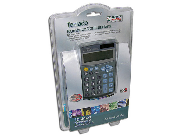 Calculadora Perfectchoice y Teclado Numérico (cuando se conecta al puerto USB de su computadora)