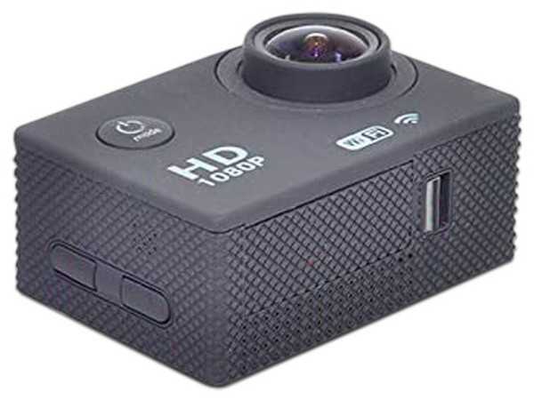 Cámara deportiva Aktion TSB2, 1080p, Sumergible hasta 30 mts. Color Negro.