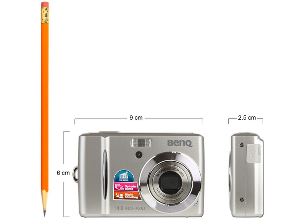 Cámara Fotográfica Digital BenQ C1430, 14MP. Color Plata