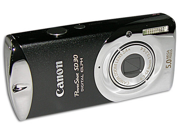 Cámara Digital Canon PowerShot SD30 de 5.0 MP, Zoom 10x, Batería de litio y Cargador.