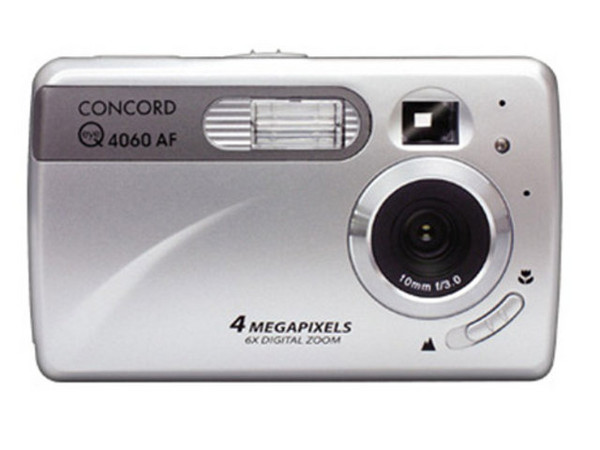 Cámara Digital Concord Eye-Q 4060AF de 4 MP y 16 MB de memoria interna.