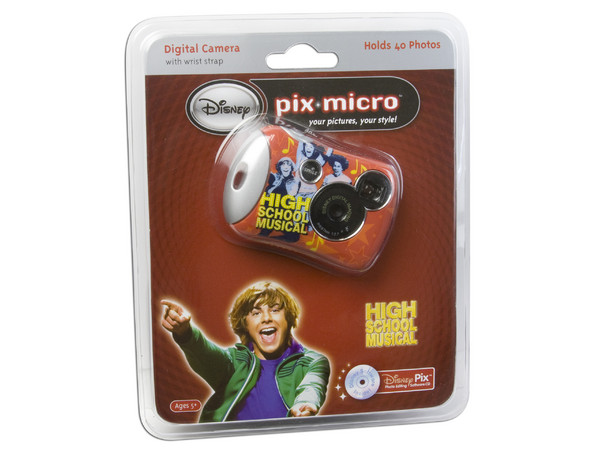 Cámara Fotográfica Digital para niños Disney Pix Micro High School Musical