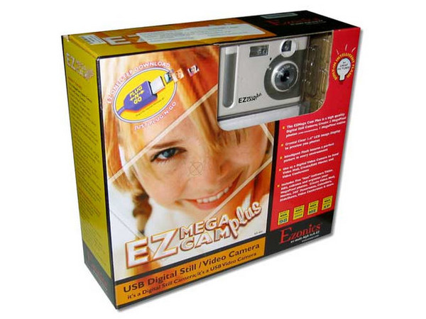 Cámara Fotográfica EZonics Mega Cam Plus de 2 Mega Pixeles (interpolación).