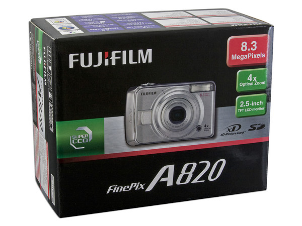 Cámara Fotográfica Digital Fujifilm FinePix A820, 8.3MP incluye cargador de baterías