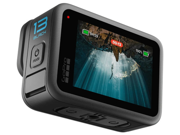 Cámara de Acción GoPro Hero, 5.3K Ultra HD, Wi-Fi, Bluetooth, Sumergible hasta 10 metros, Color Negro.