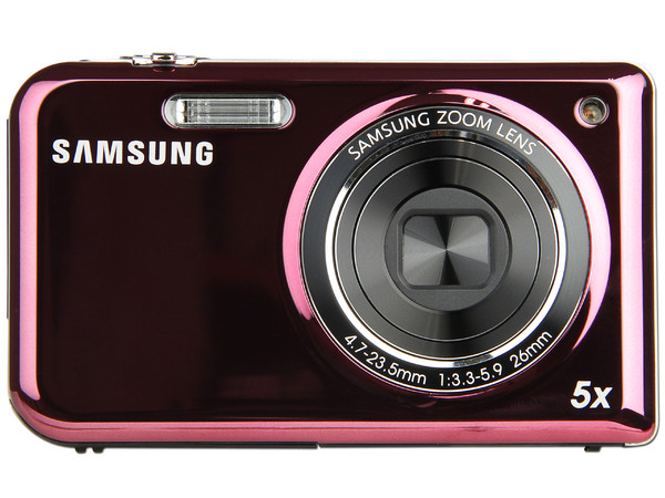 Cámara Fotográfica Digital Samsung PL170 con Doble Pantalla, 16MP. Color Rosa.