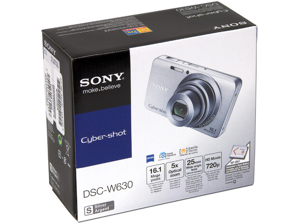 Cámara Fotográfica Digital Sony Cyber-Shot DSC-W630, 16.1 MP, Zoom Óptico 5x, 360 Sweep Panorama y video HD 720p.