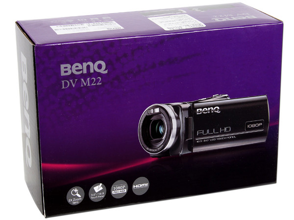 Cámara de Video 1080P Full HD  BenQ DV M22, Pantalla Touch de 3