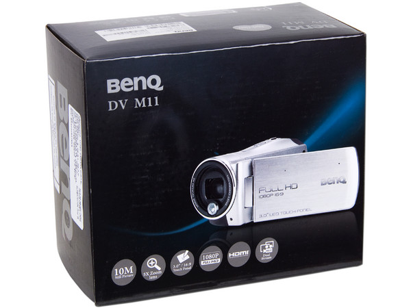 Cámara de Video BenQ DV M11 Video FULL HD 1080p y Fotos de 10 MP. Pantalla táctil de 3.0