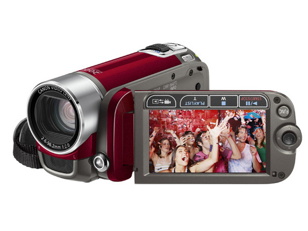 Cámara de Video Canon FS200 Roja, Zoom Avanzado de 41x, graba en Memorias SDHC
