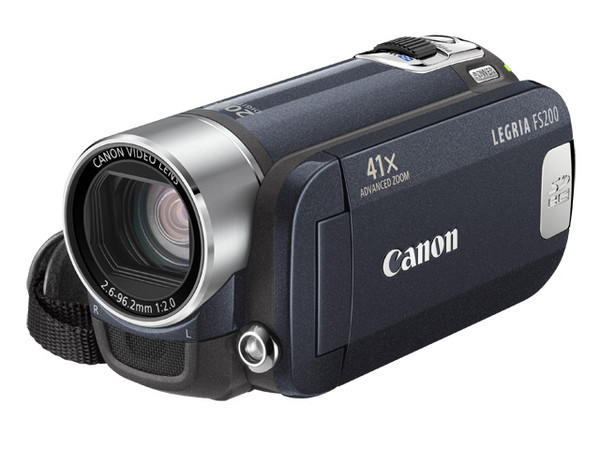 Cámara de Video Canon FS200 Azul, Zoom Avanzado de 41x, graba en Memorias SDHC