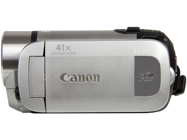 Cámara de Video Canon FS400, Zoom Óptico 37x, graba en Memorias SDHC. Color Gris.