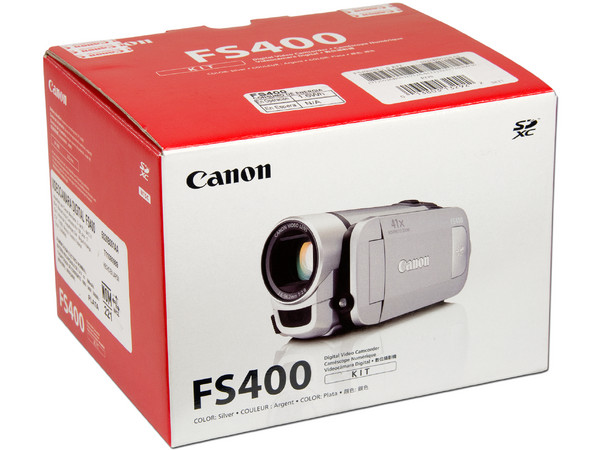 Cámara de Video Canon FS400, Zoom Óptico 37x, graba en Memorias SDHC. Color Gris.