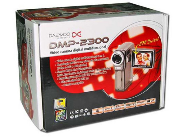 Video Cámara Daewoo DMP-2300, Video a 640 X 480 y Fotografías de 3MP.