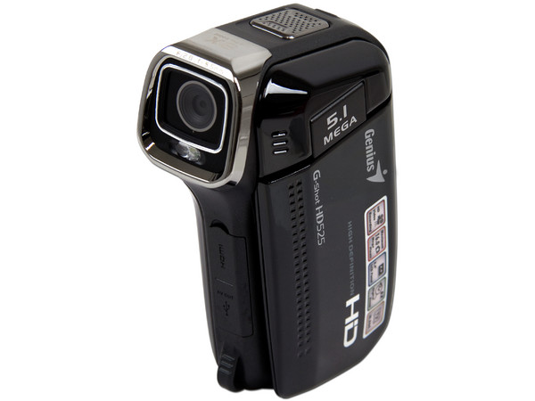 Video Cámara Genius G-Shot HD525, HD 1280 x 720, graba en memorias SD de hasta 16GB.