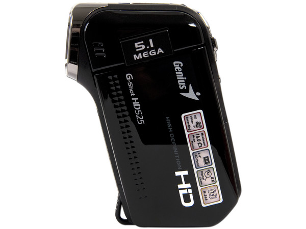 Video Cámara Genius G-Shot HD525, HD 1280 x 720, graba en memorias SD de hasta 16GB.