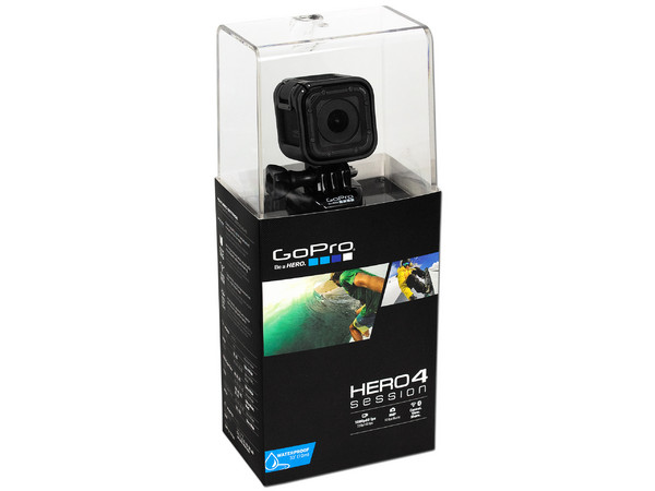 Cámara de Acción GoPro Hero 4 Session, HD 1440p, Wi-Fi, Bluetooh, Sumergible hasta 10 metros.