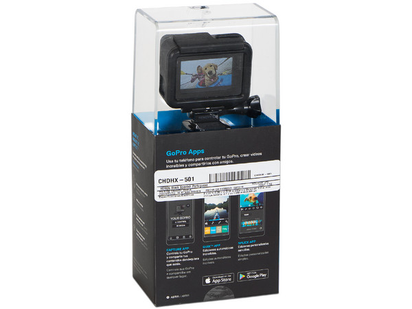 Cámara GoPro Hero 5 Black Edition, Pantalla LCD LCD touch screen de 2