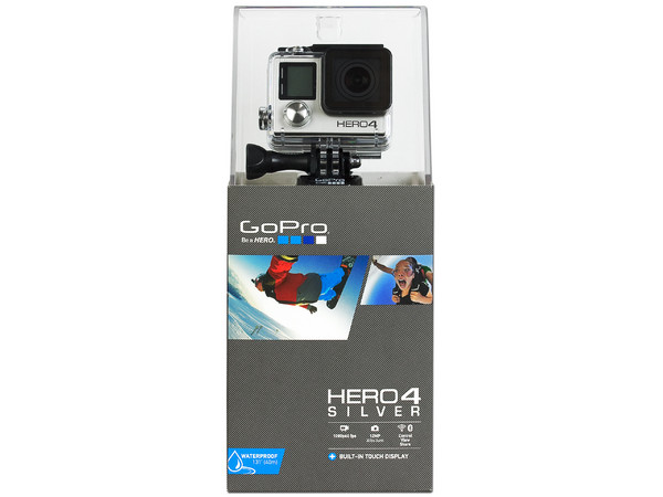 Cámara de Acción GoPro Hero4 Silver, Ultra HD 4K, Wi-Fi, Bluetooh, Pantalla Táctil, Sumergible hasta 40 metros.