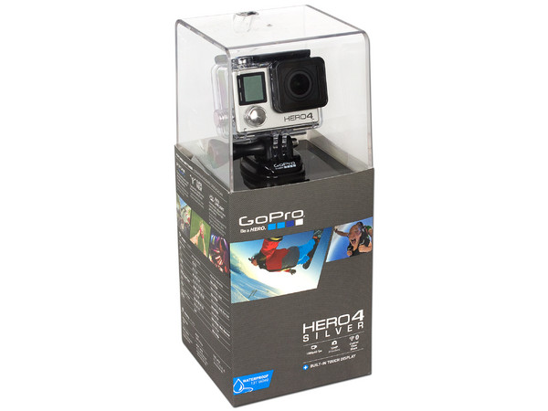 Cámara de Acción GoPro Hero4 Silver, Ultra HD 4K, Wi-Fi, Bluetooh, Pantalla Táctil, Sumergible hasta 40 metros.