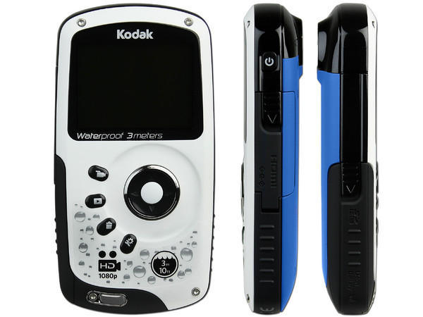 Cámara de Video Kodak  HD PlaySport Zx3 Alta Definición Fotos de 5 MP y video 1080p. hasta 3m bajo el Agua. Color Azul.
Gratis Memoria SDHC de 4 GB!