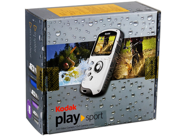 Cámara de Video Kodak  HD PlaySport Zx3 Alta Definición Fotos de 5 MP y video 1080p. hasta 3m bajo el Agua. Color Azul.
Gratis Memoria SDHC de 4 GB!