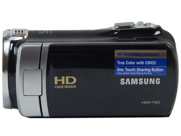 Cámara de Video HD Samsung HMX-F90, Zoom Óptico 52x, graba en Memorias SDXC.