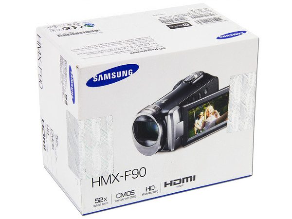 Cámara de Video HD Samsung HMX-F90, Zoom Óptico 52x, graba en Memorias SDXC.