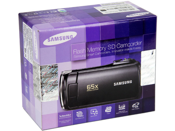 Cámara de Video Samsung, Zoom Óptico 52x, graba en Memorias SDHC.