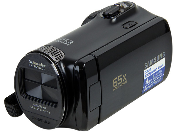 Cámara de Video Samsung, Zoom Óptico 52x, graba en Memorias SDHC.