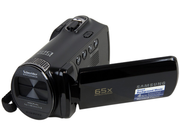 Cámara de Video Samsung, Zoom Óptico 52x, graba en Memorias SDHC.