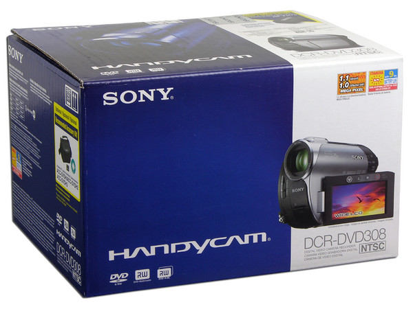 Cámara de Video Sony DCR-DVD308, Zomm Óptico 25X  MiniDVD