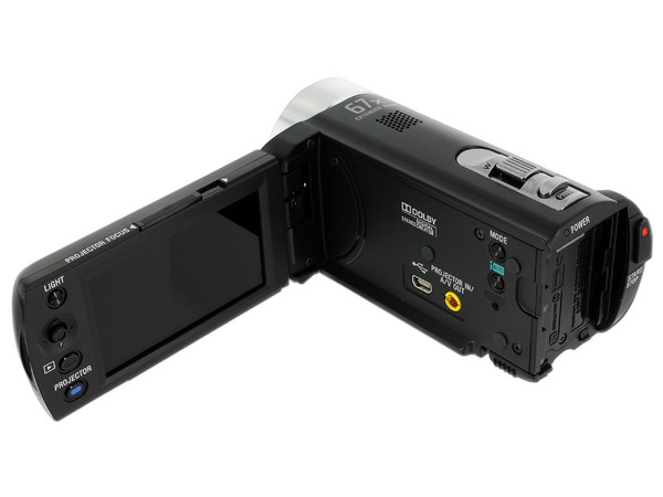 Cámara de Video con Proyector Integrado Sony, Zoom Óptico 57x, graba en Memorias Memory Stick y SDXC.