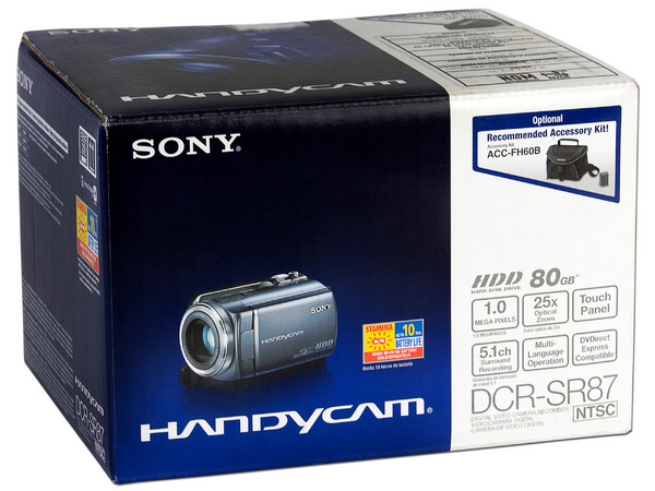 Cámara de Video Sony Handycam DCR-SR87, Graba en Disco Duro de 80GB