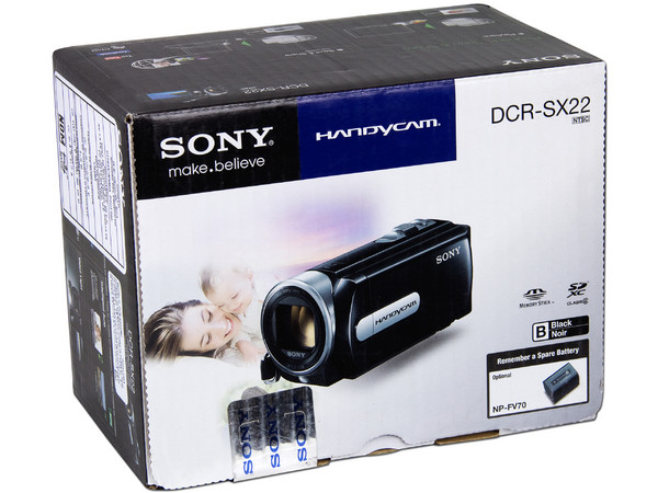 Cámara de Video Sony Handycam, Zoom Óptico 60x, graba en Memorias Memory Stick y SDXC.
