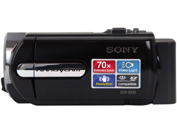 Cámara de Video Sony Handycam, Zoom Óptico 60x, graba en Memorias Memory Stick y SDXC.