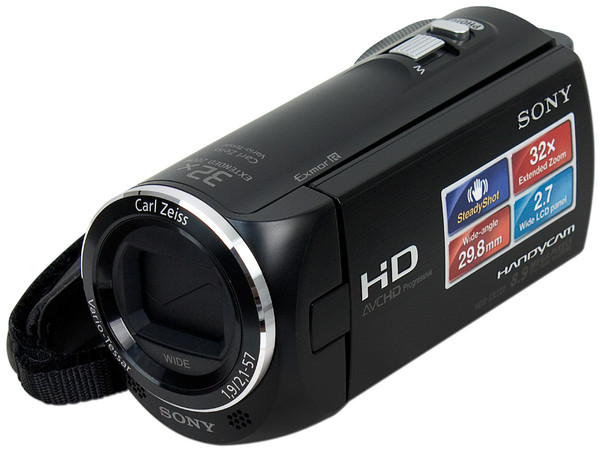 Cámara de Video Sony Full HD 1080, Zoom Óptico 32x, graba en Memorias Memory Stick Pro Duo y SDXC.