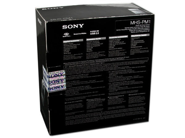 Cámara de Video Sony MHS-PM1 Alta Definición Fotos de 5 MP y video MP4 1080HD, graba en Memory Stick PRO Duo.  Gratis memoria de 4GB