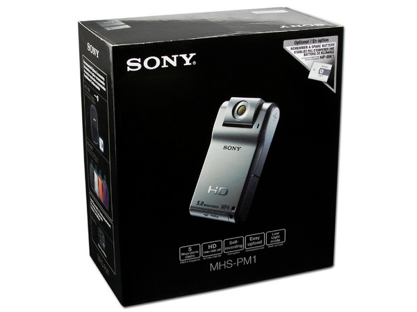 Cámara de Video Sony MHS-PM1 Alta Definición Fotos de 5 MP y video MP4 1080HD, graba en Memory Stick PRO Duo. Gratis memoria de 4GB