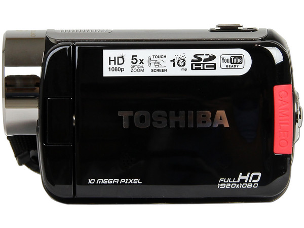 Cámara de Video Full HD Toshiba Camileo H30, graba en Memorias SDHC.
