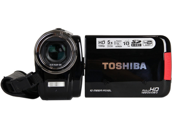 Cámara de Video Full HD Toshiba Camileo H30, graba en Memorias SDHC.