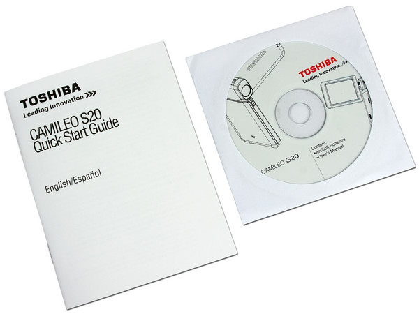Cámara de Video Full HD Toshiba Camileo S20, graba en Memorias SDHC.
